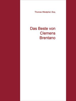 cover image of Das Beste von Clemens Brentano